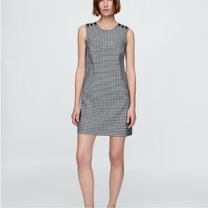 NWT Doen x Gap Blue Check Shift Dress Size 6